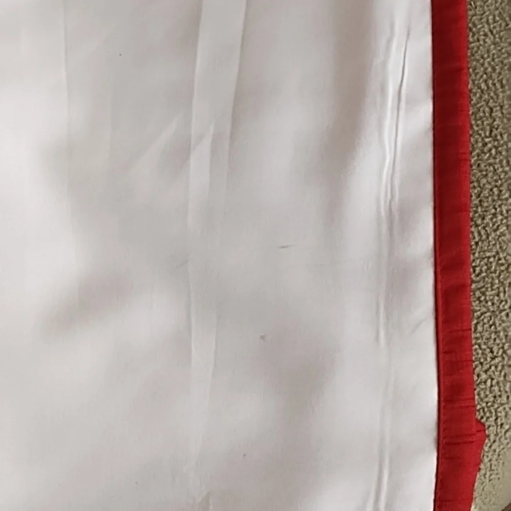 Final Price Panel Curtains 84 x 48 Inches Each Panel World Market Raspberry Red